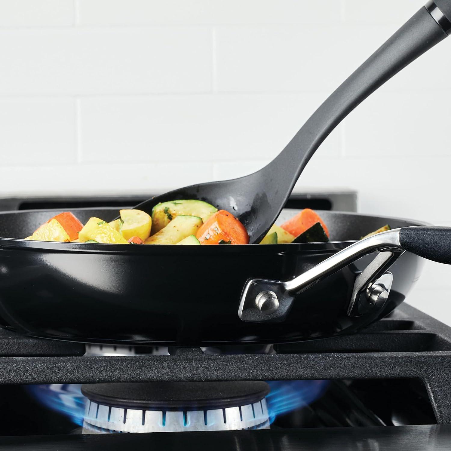 imageKitchenAid Hard Anodized Nonstick Frying PanSkillet 10 Inch Onyx BlackOnyx Black