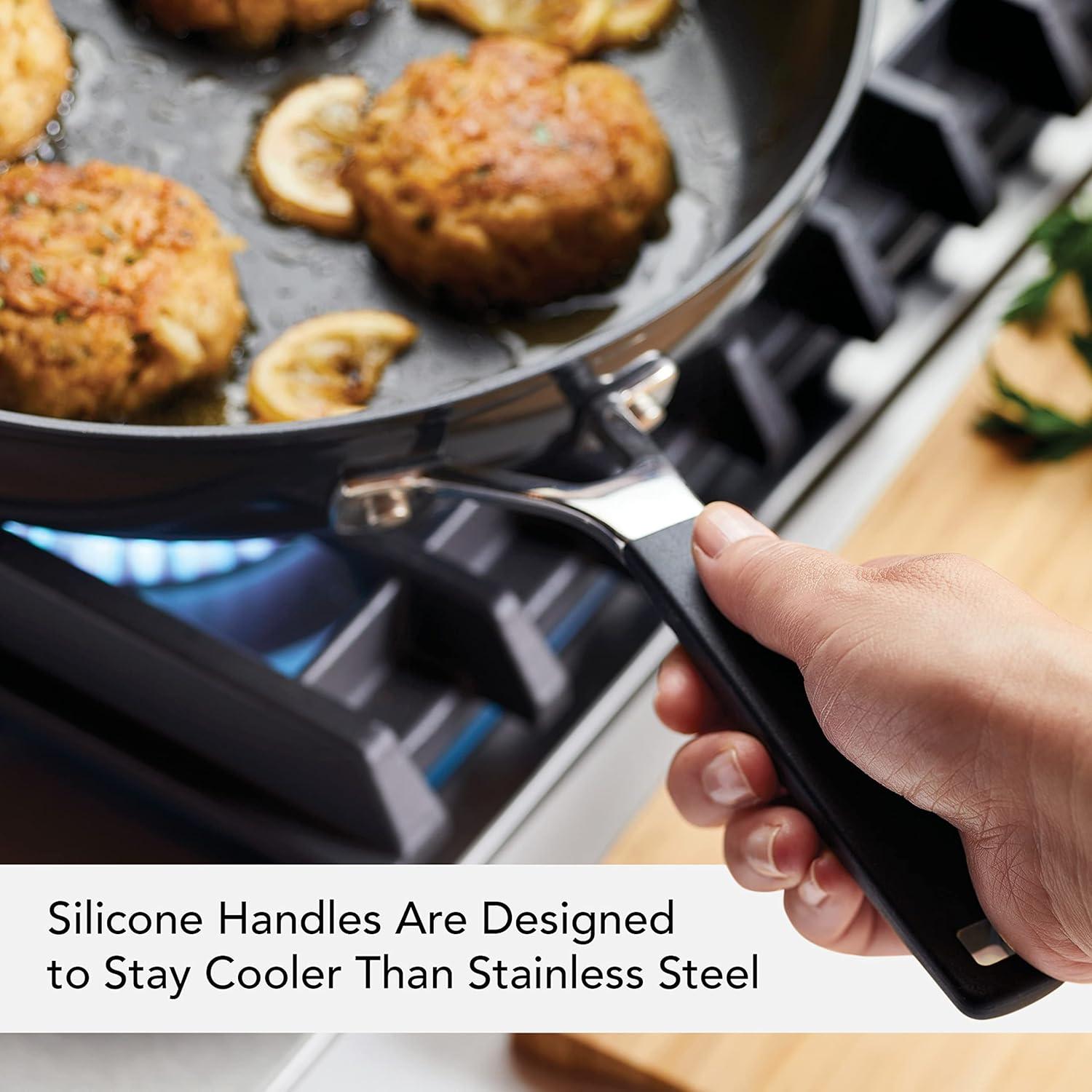 imageKitchenAid Hard Anodized Nonstick Frying PanSkillet 10 Inch Onyx BlackOnyx Black