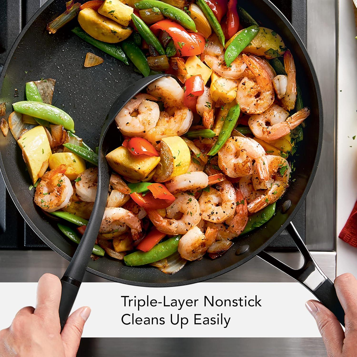 imageKitchenAid Hard Anodized Nonstick Frying PanSkillet 10 Inch Onyx BlackOnyx Black