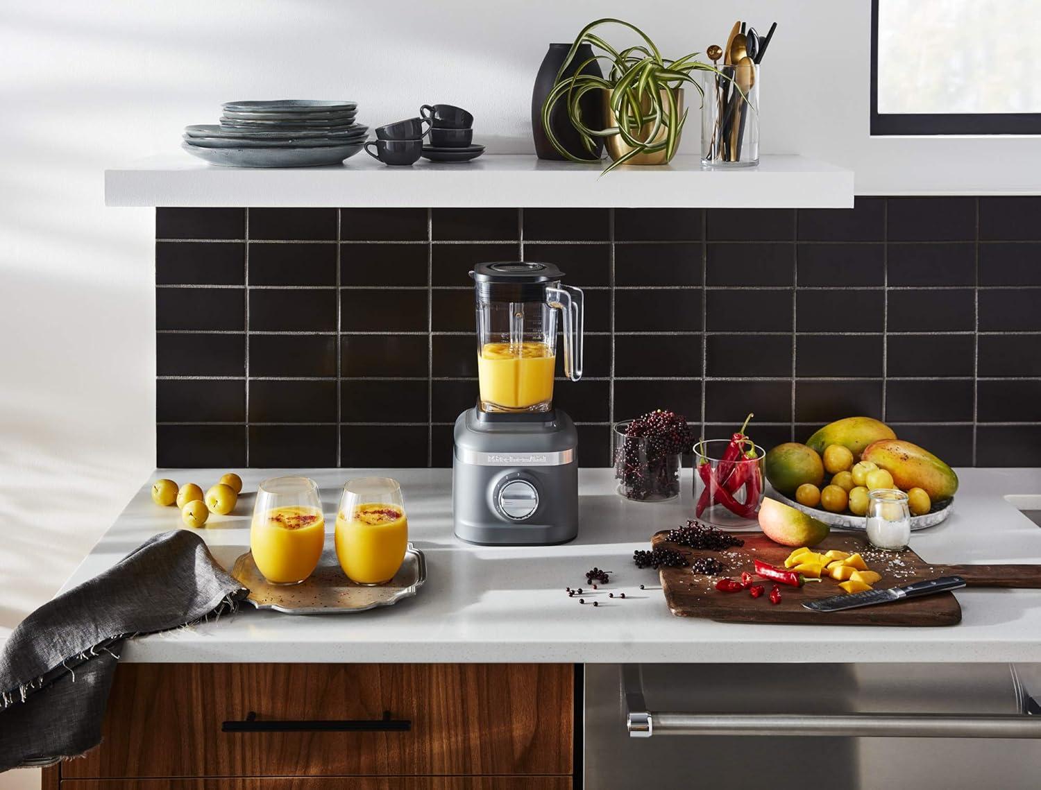 imageKitchenAid K150 3 Speed Ice Crushing Blender with 2 Personal Blender Jars KSB1332WHMatte Charcoal Grey