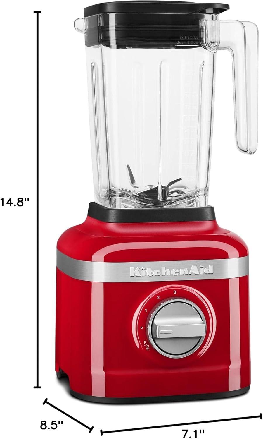 imageKitchenAid K150 3 Speed Ice Crushing Blender with 2 Personal Blender Jars KSB1332Y Passion Red