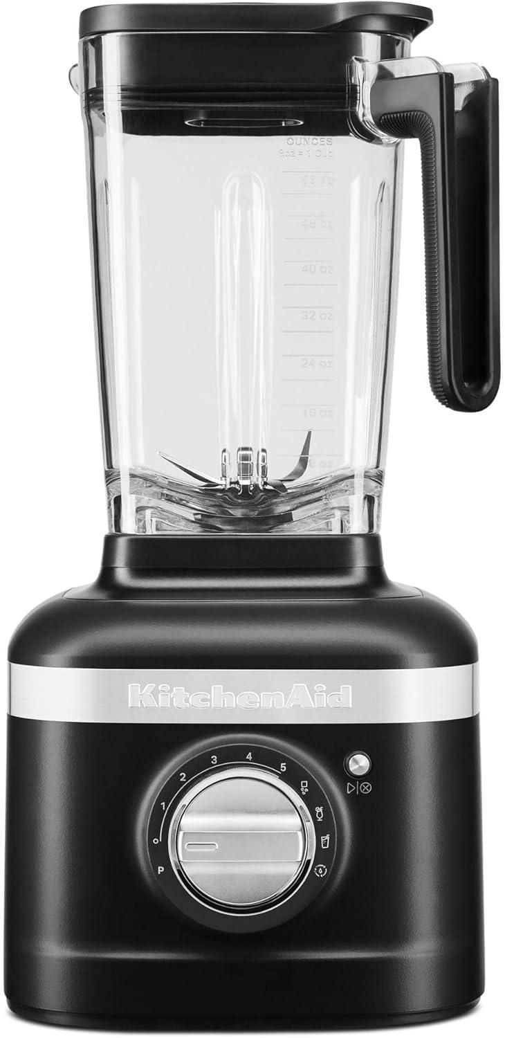 imageKitchenAid K400 Variable Speed Blender KSB4027 Blue Velvet 56 ozBlack Matte