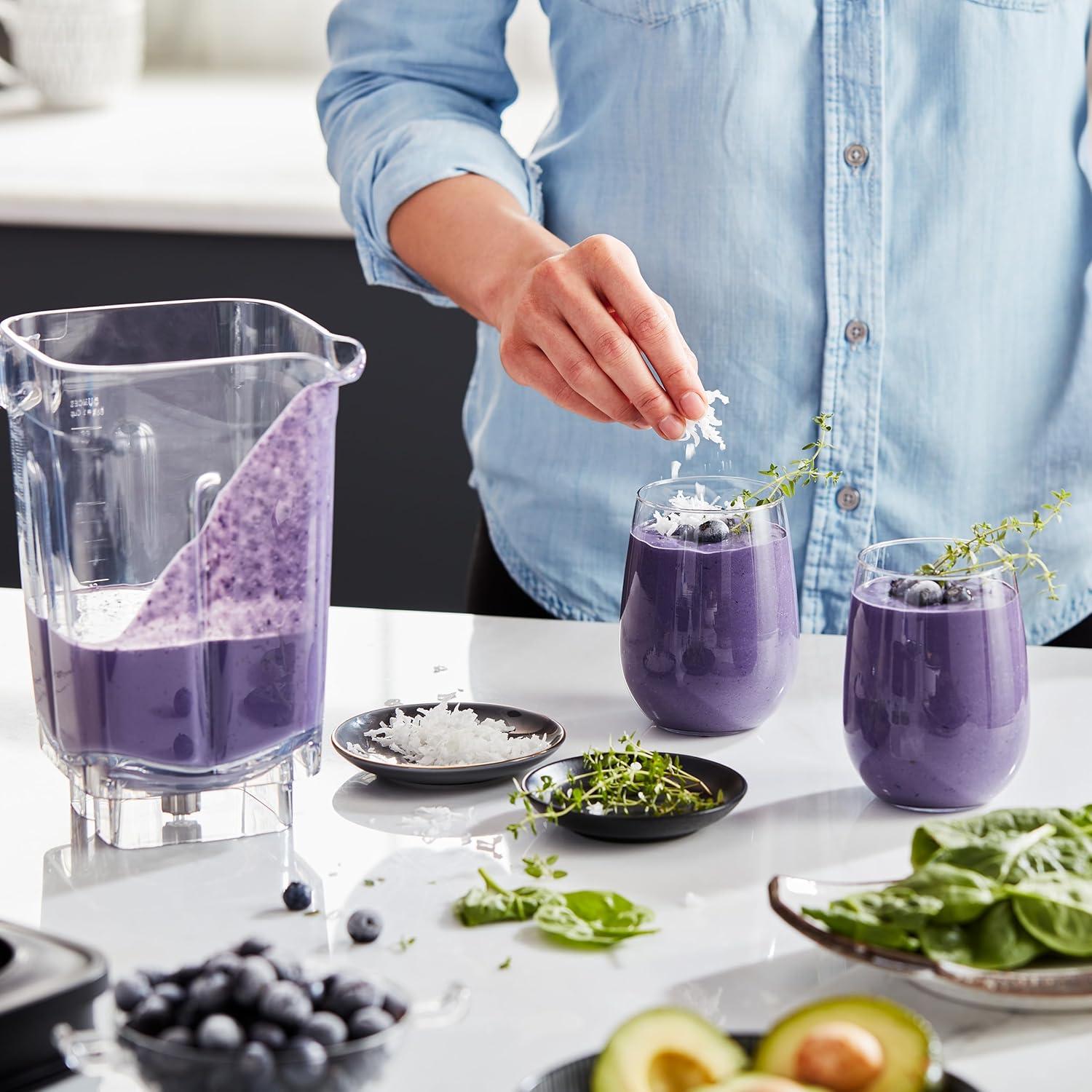 imageKitchenAid K400 Variable Speed Blender with Tamper KSB4028 Blue Velvet