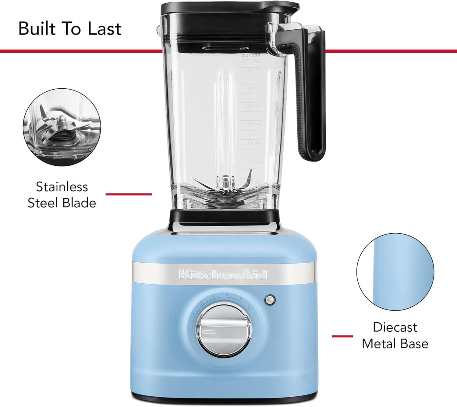 imageKitchenAid K400 Variable Speed Blender with Tamper KSB4028 Blue Velvet