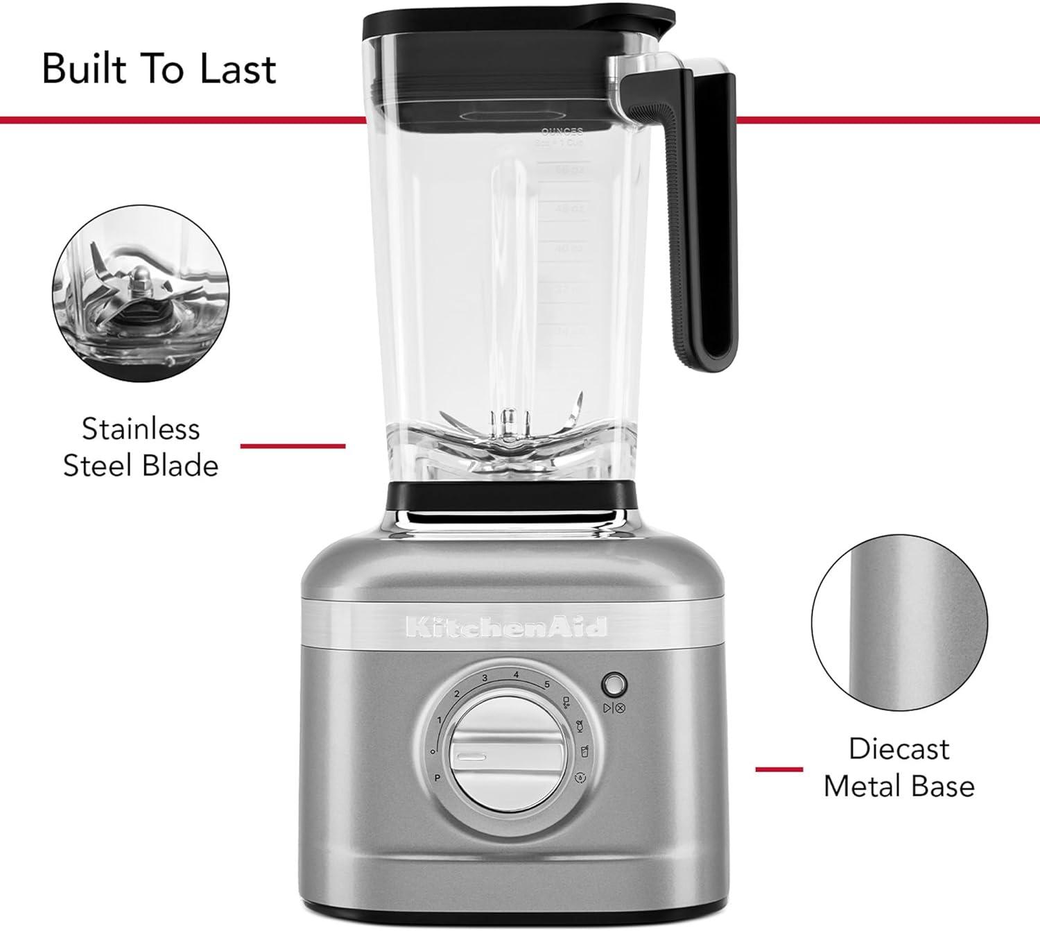imageKitchenAid K400 Variable Speed Blender with Tamper KSB4028 Contour Silver