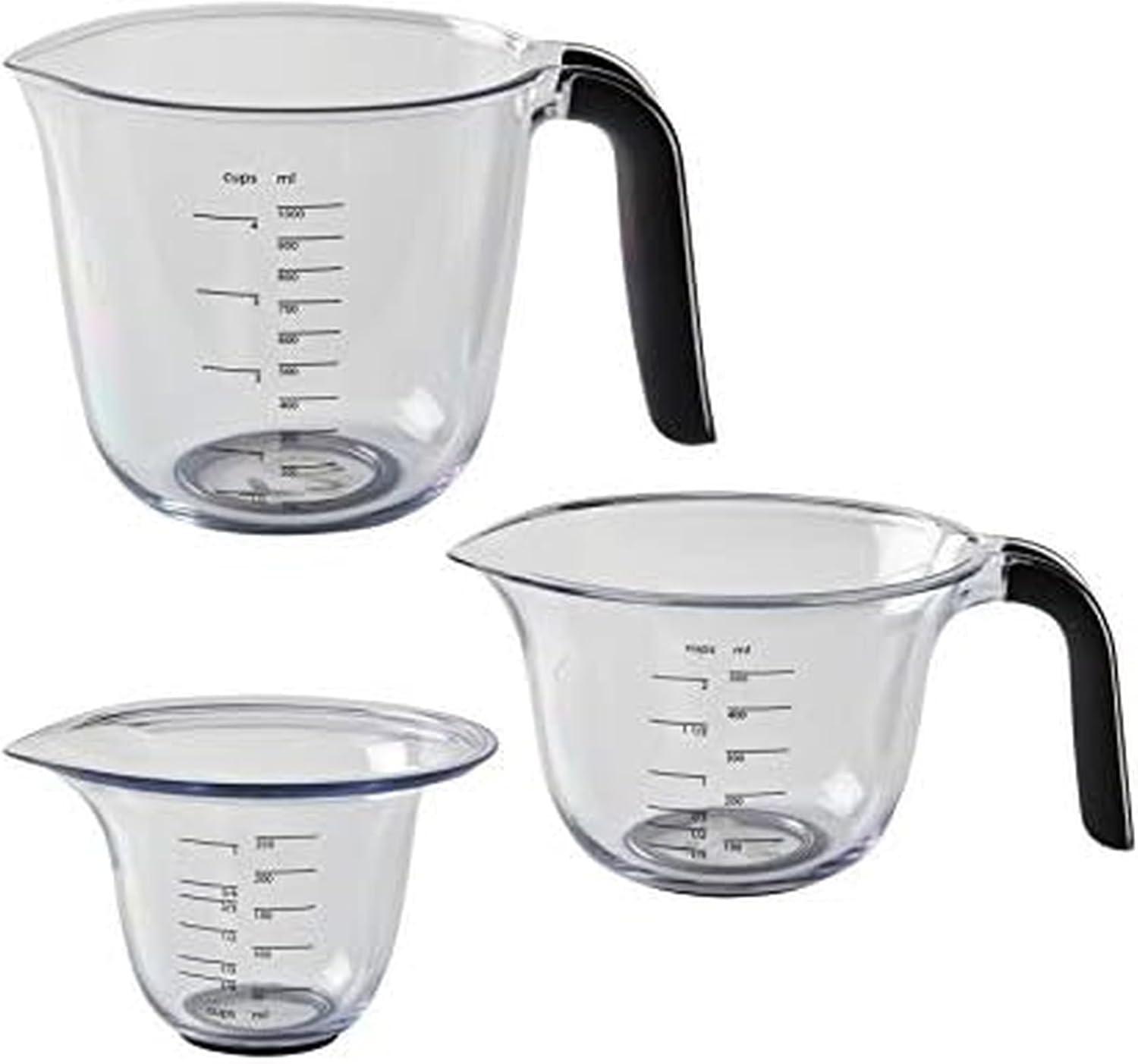 imageKitchenAid KQ298OSOBA Gourmet Set of 3 Measuring Jugs OnyxBlack