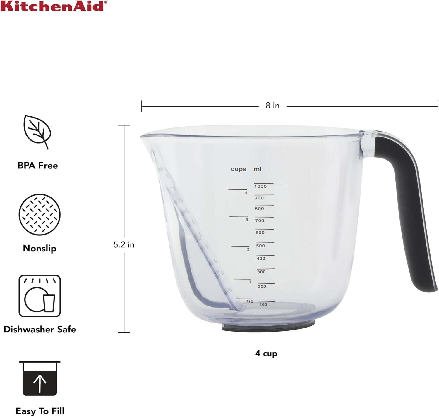 imageKitchenAid KQ298OSOBA Gourmet Set of 3 Measuring Jugs OnyxBlack