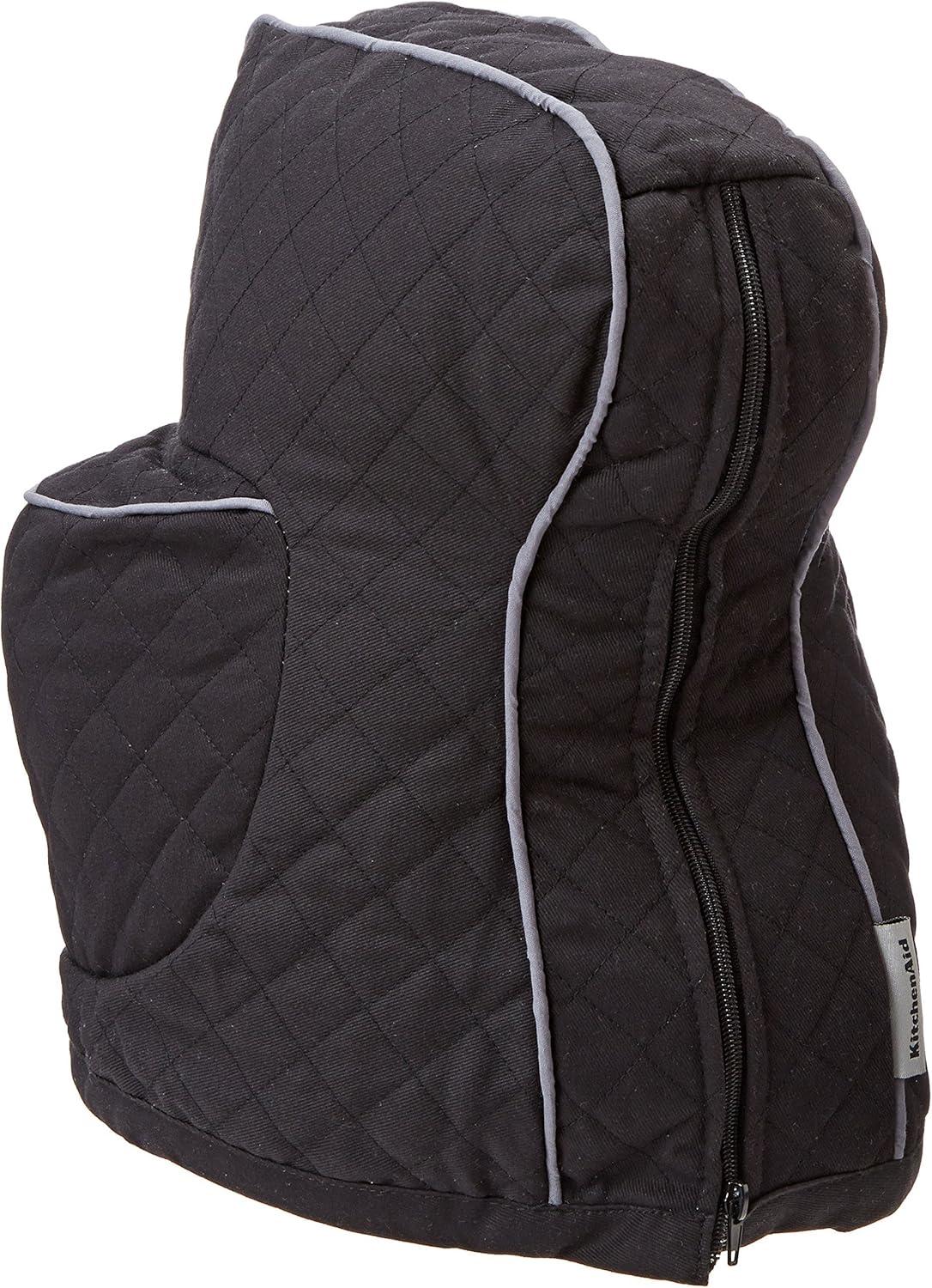 imageKitchenAid KSMCT1ER Fitted Stand Mixer Cover Empire Red 1quotOnyx Black