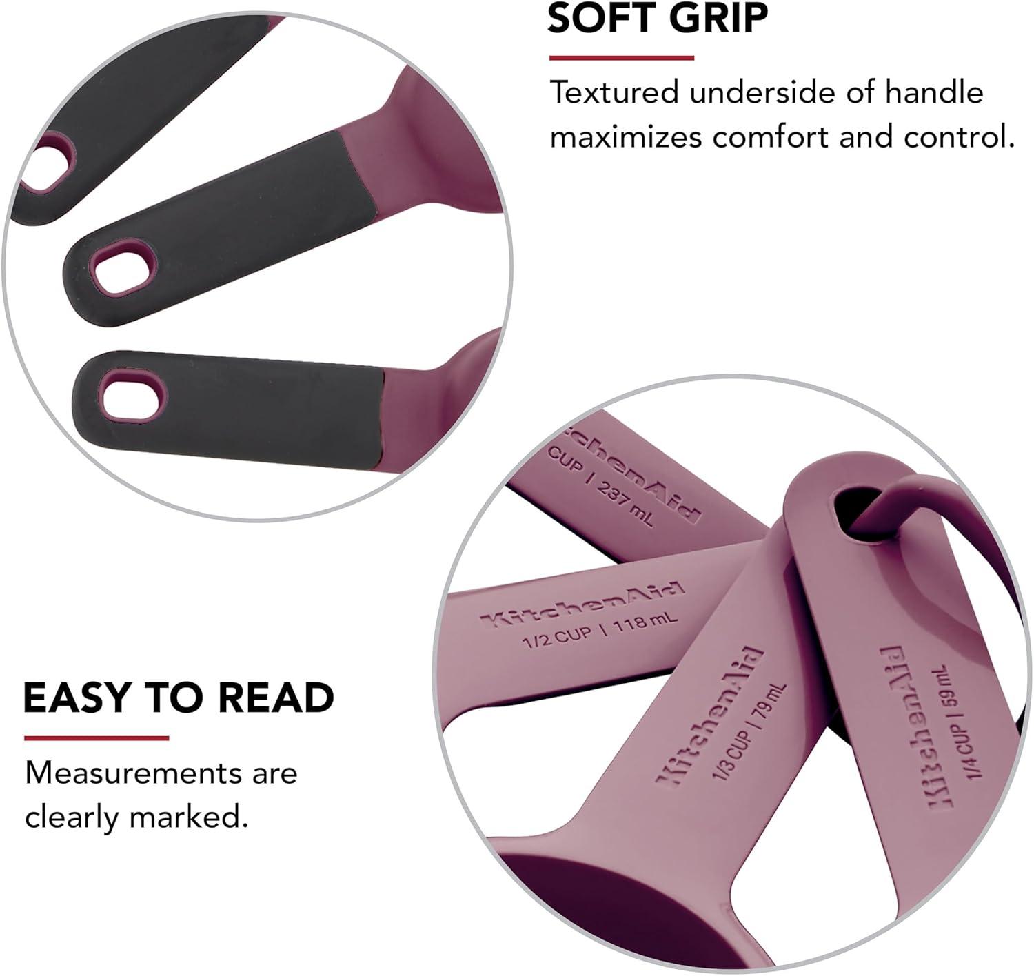 imageKitchenAid Measuring Cups and Spoon Set Mineral Water 9PieceBeetroot