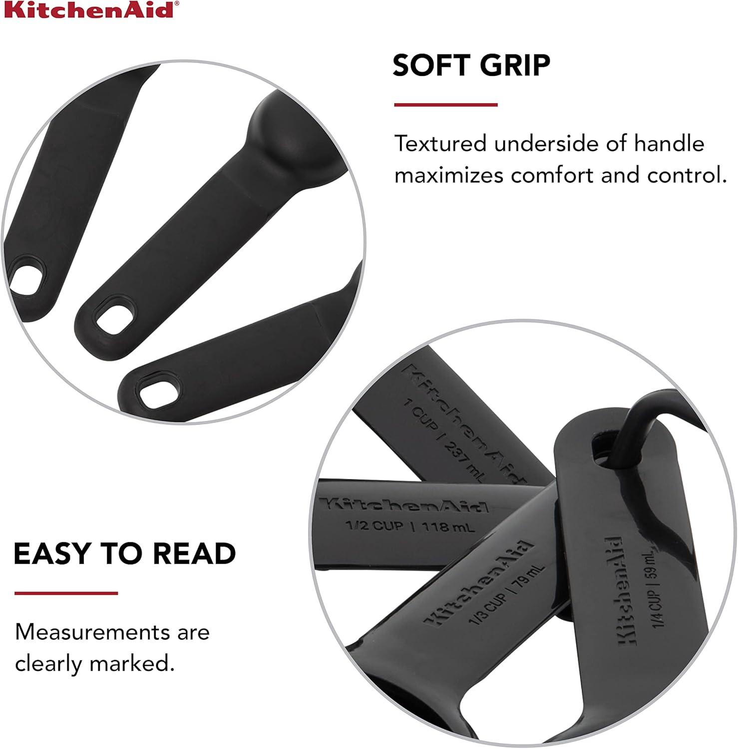 imageKitchenAid Measuring Cups and Spoon Set Mineral Water 9PieceBlack