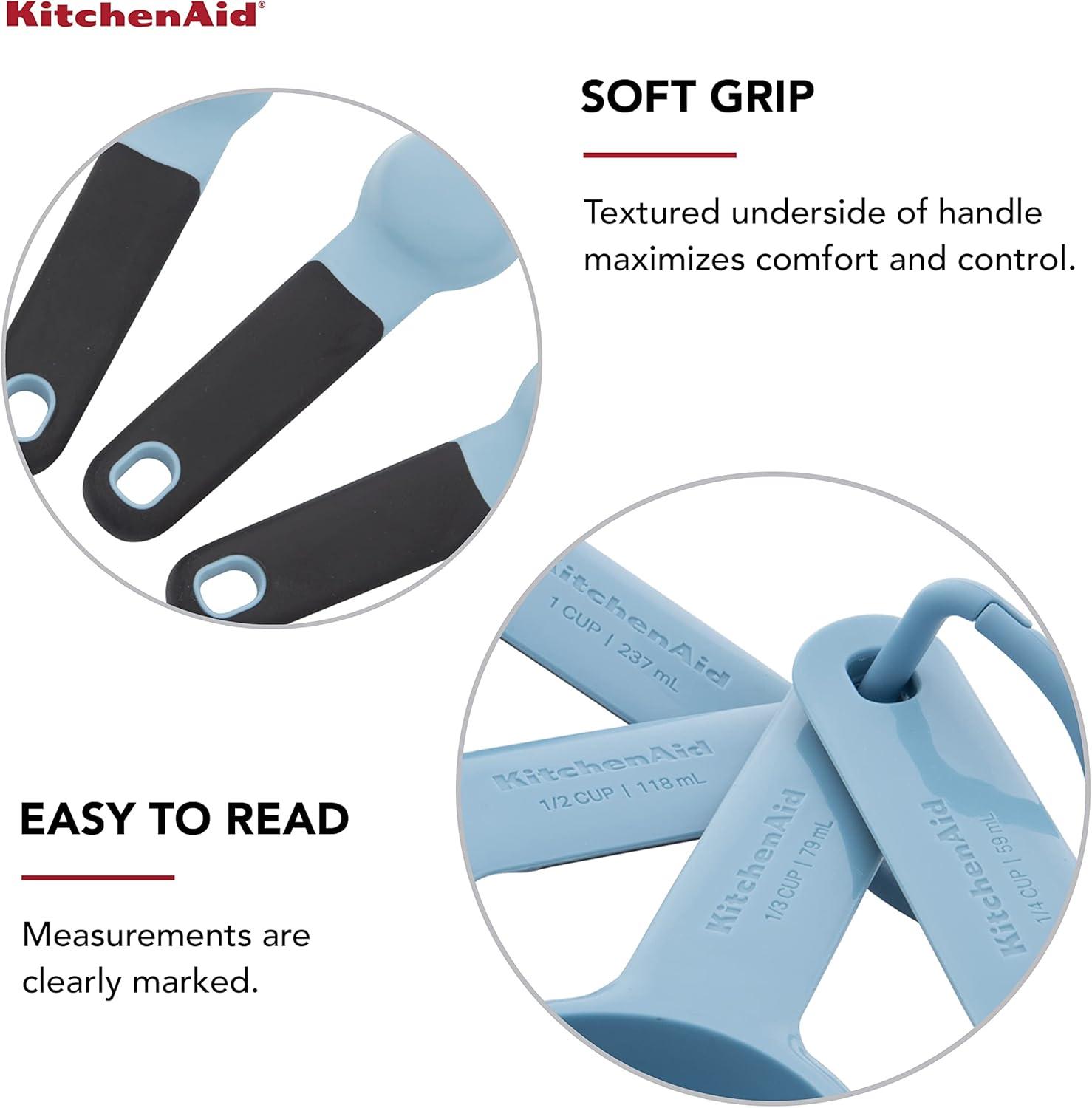 imageKitchenAid Measuring Cups and Spoon Set Mineral Water 9PieceBlue Velvet