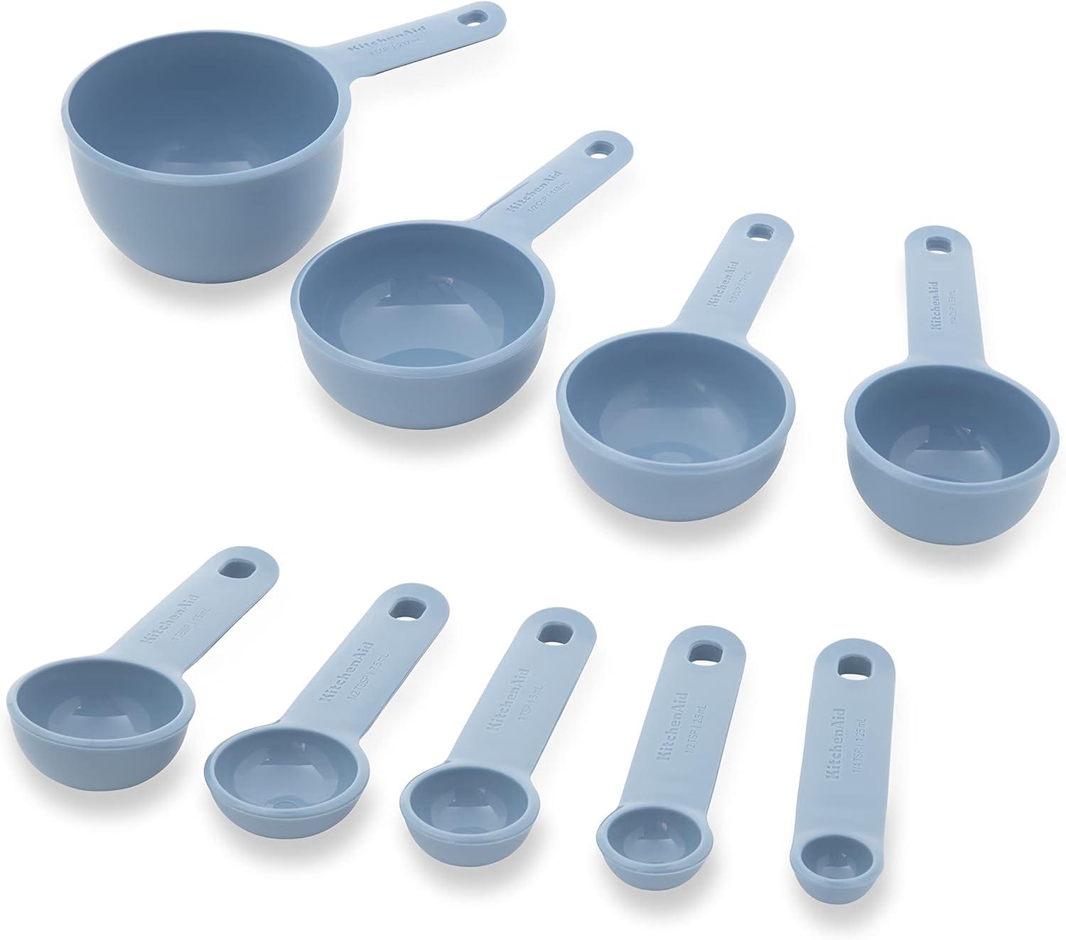 imageKitchenAid Measuring Cups and Spoon Set Mineral Water 9PieceBlue Velvet