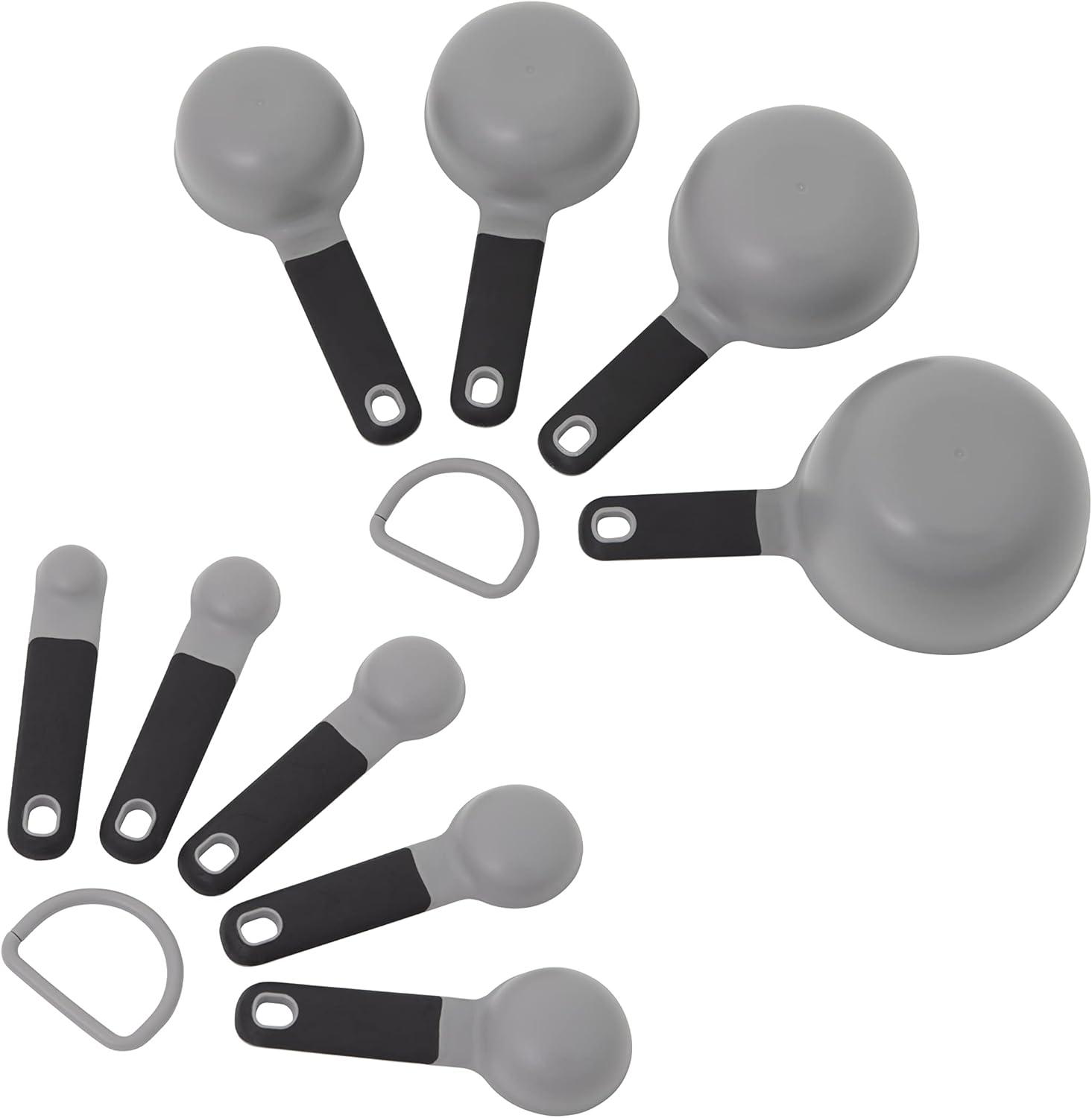 imageKitchenAid Measuring Cups and Spoon Set Mineral Water 9PieceGray