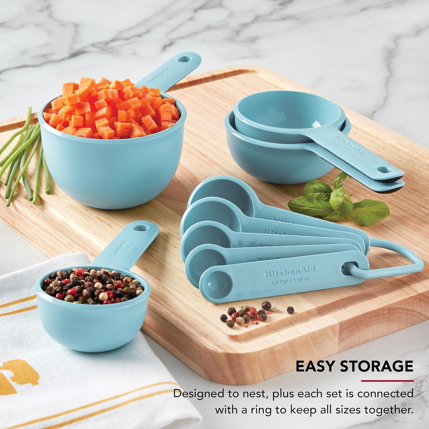 imageKitchenAid Measuring Cups and Spoon Set Mineral Water 9PieceMineral Water