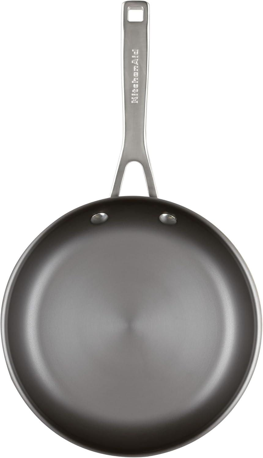 imageKitchenAid NITRO Carbon Steel Frying PanSkillet Stainless Steel Handle Compatible with All Cooktops 10 Inch Open Fry Pan BlackSkillet 85 Inch