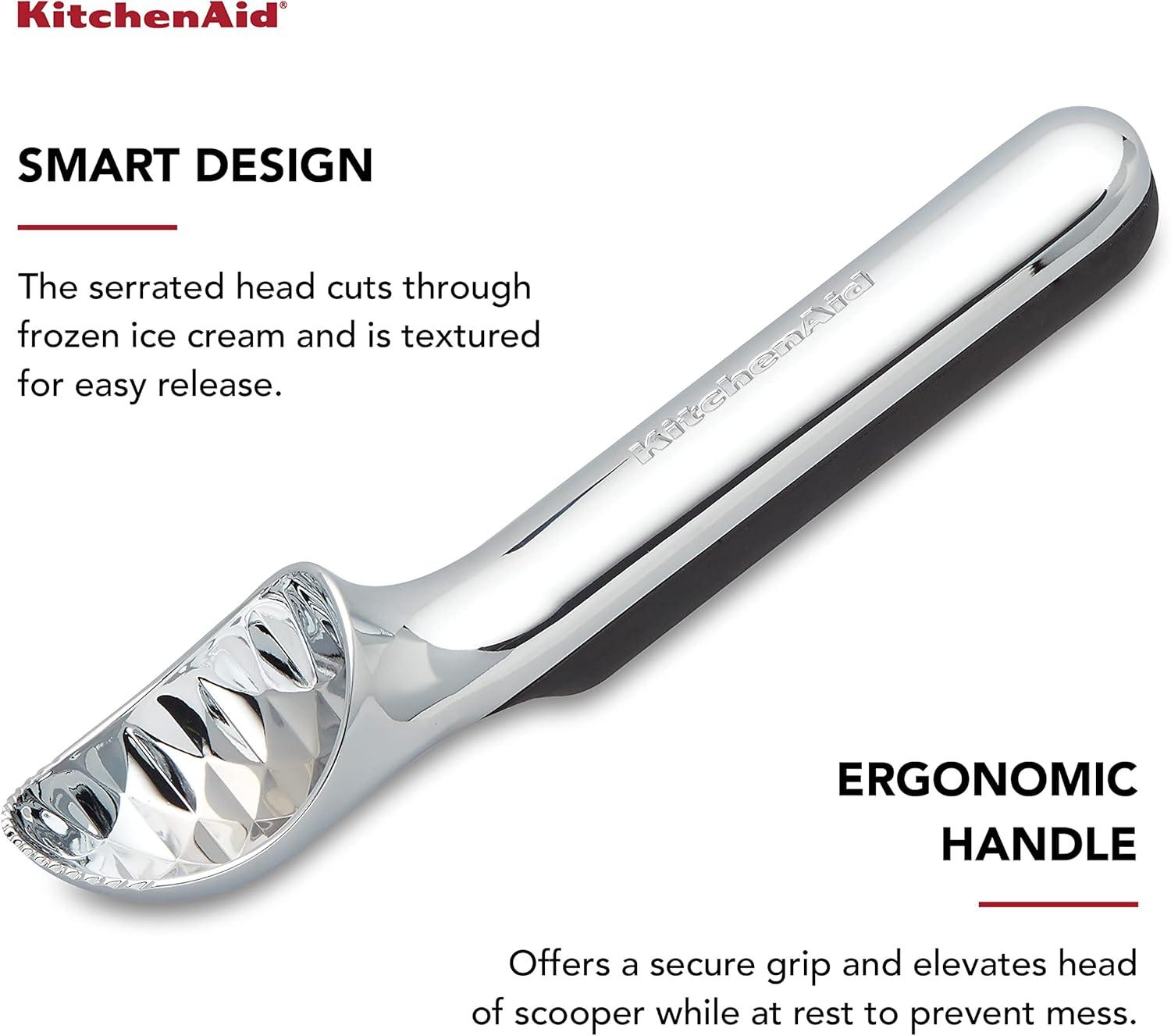 imageKitchenAid No Mess Ice Cream Scoop Onyx Black