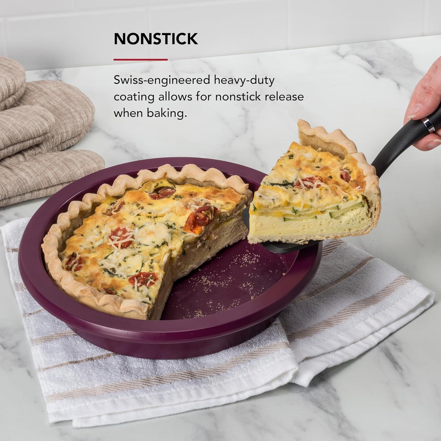 imageKitchenAid Nonstick Swiss Engineered Aluminized Steel Round Cake Pan Dishwasher Safe 9 Inch Mineral WaterBeetroot