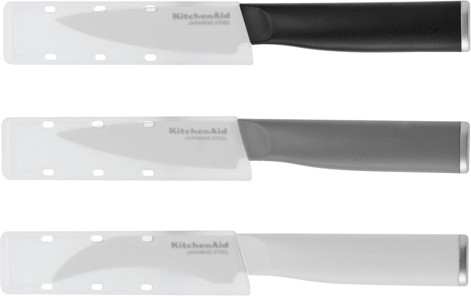 imageKitchenAid Paring High Carbon Stainless Steel Kitchen Knife Set RazorSharp Blades 3 Piece MulticoloredMulticolor