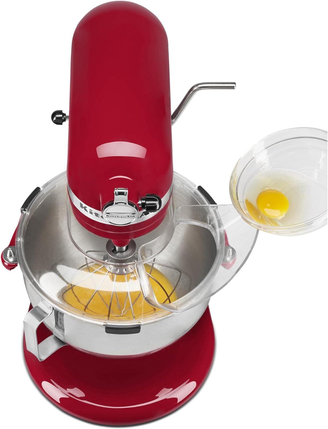 imageKitchenAid Secure Fit Pouring Shield Fits all 5 55 and 6 Quart KitchenAid BowlLift Stand Mixers with stainless steel bowls Sold separately does not fit model KN25WPBH