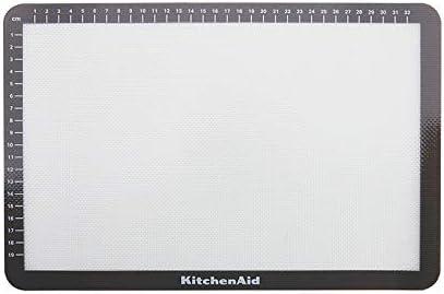 imageKitchenAid Silicone Large Baking Mat 12x17Inch Gray9L x 14W