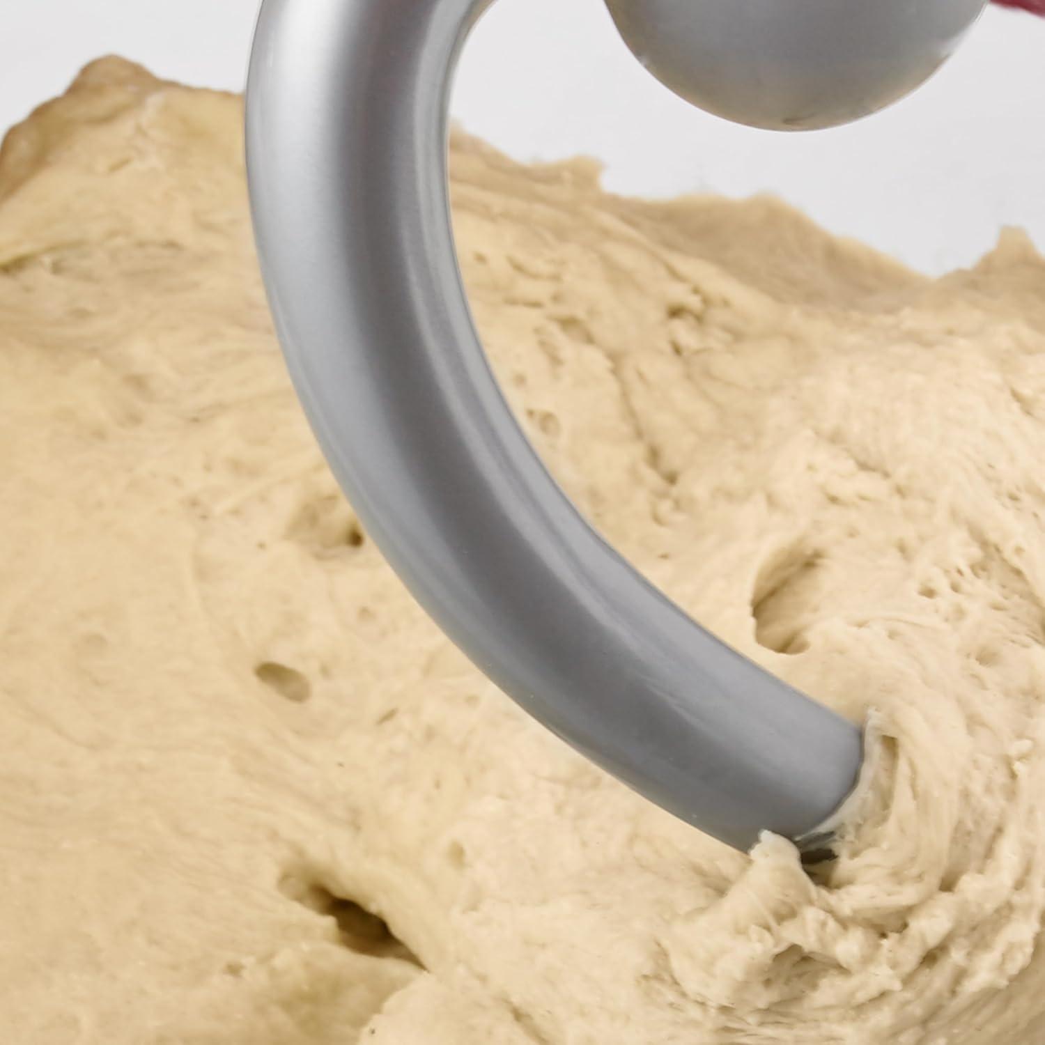 imageKitchenAid Stainless Steel Dough Hook KSM5THDHSS for 45 and 5 Quart KitchenAid TiltHead Stand Mixers