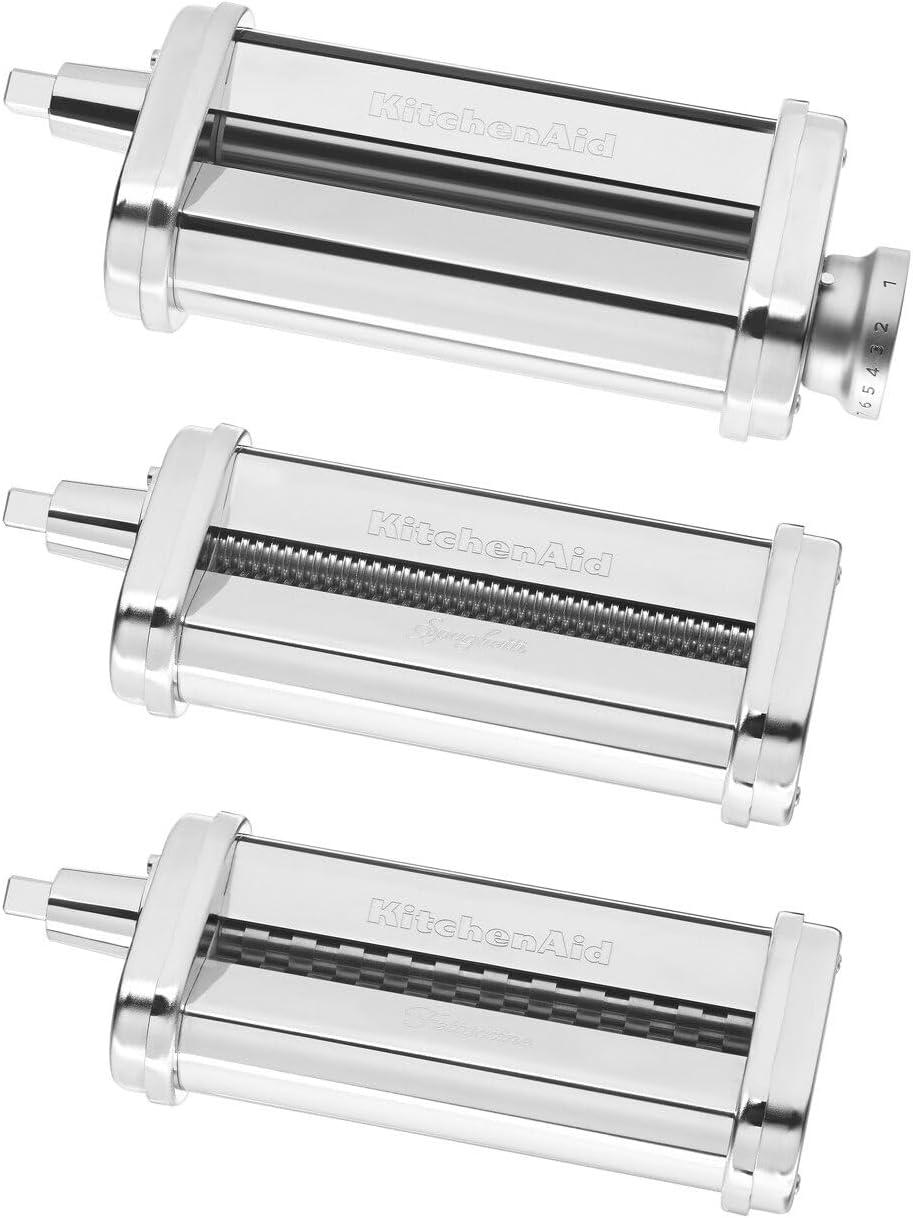 imageKitchenAid Stand Mixer Attachment KSMPRA 3Piece Pasta Roller ampamp Cutter Set3Piece Set