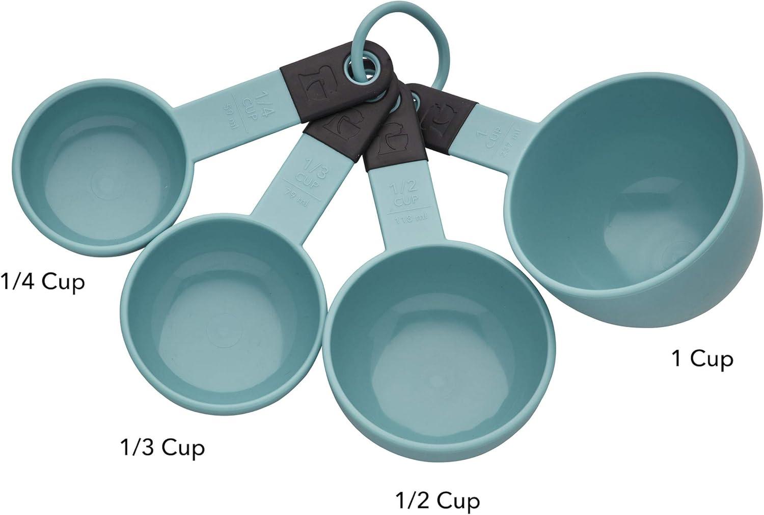 imageKitchenAid Universal Measuring Cup Set 4Piece Blue VelvetAqua SkyBlack