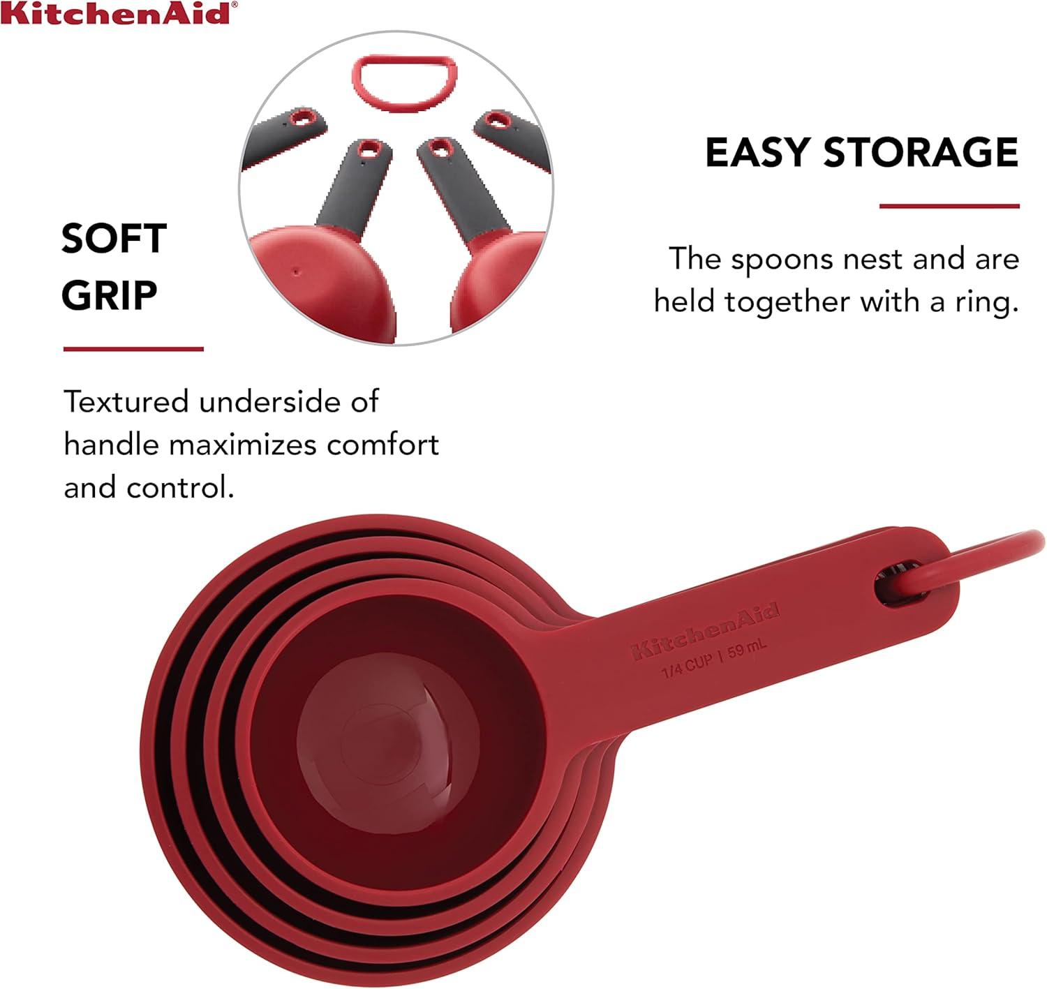 imageKitchenAid Universal Measuring Cup Set 4Piece Blue VelvetEmpire Red