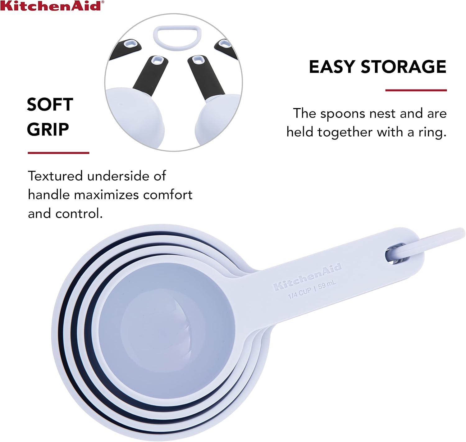 imageKitchenAid Universal Measuring Cup Set 4Piece Blue VelvetLavender Cream