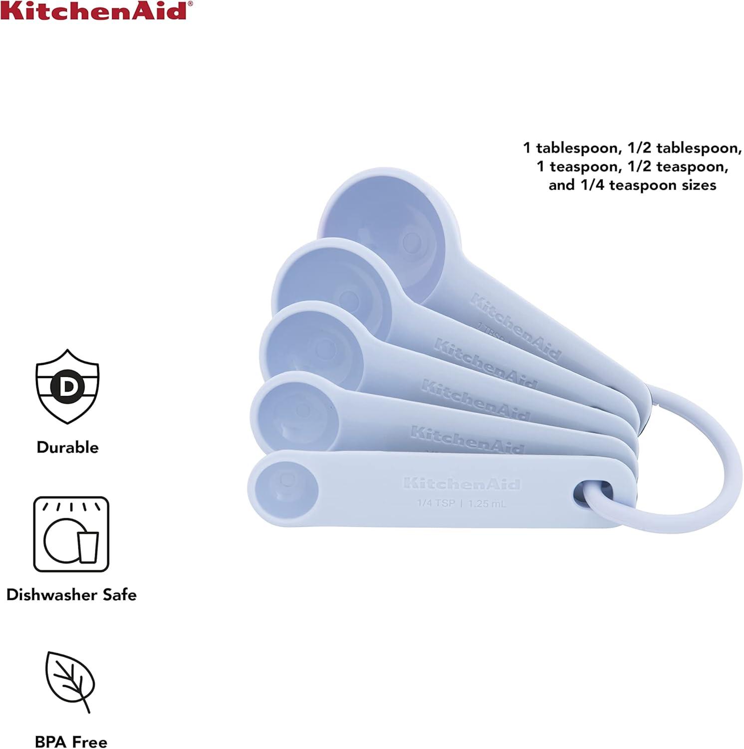 imageKitchenAid Universal Measuring Spoon Set 5Piece Blue VelvetLavender