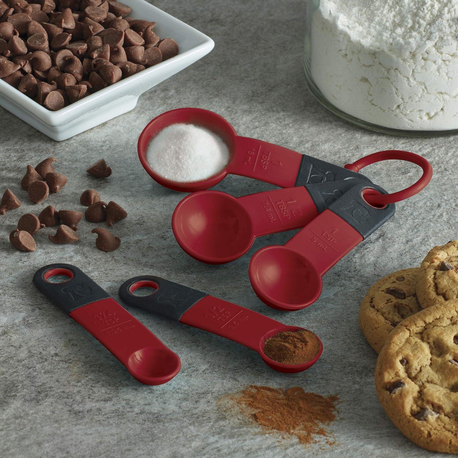 imageKitchenAid Universal Measuring Spoon Set 5Piece Blue VelvetRed