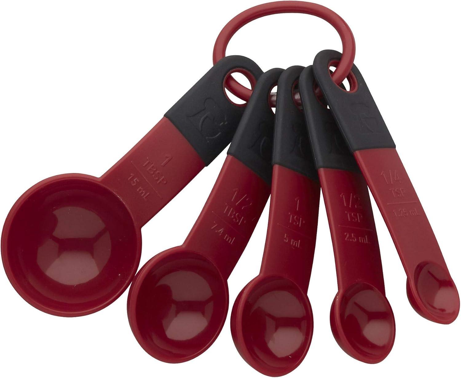 imageKitchenAid Universal Measuring Spoon Set 5Piece Blue VelvetRed