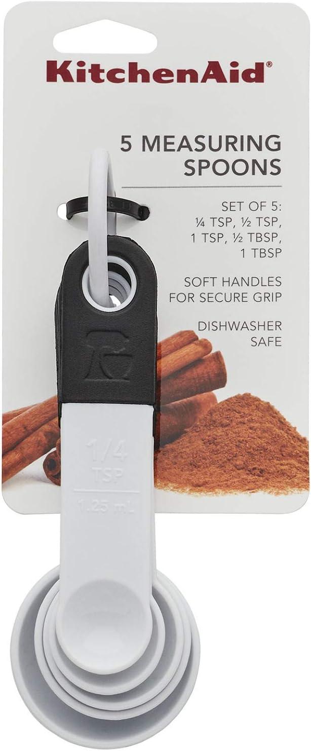 imageKitchenAid Universal Measuring Spoon Set 5Piece Blue VelvetWhiteBlack