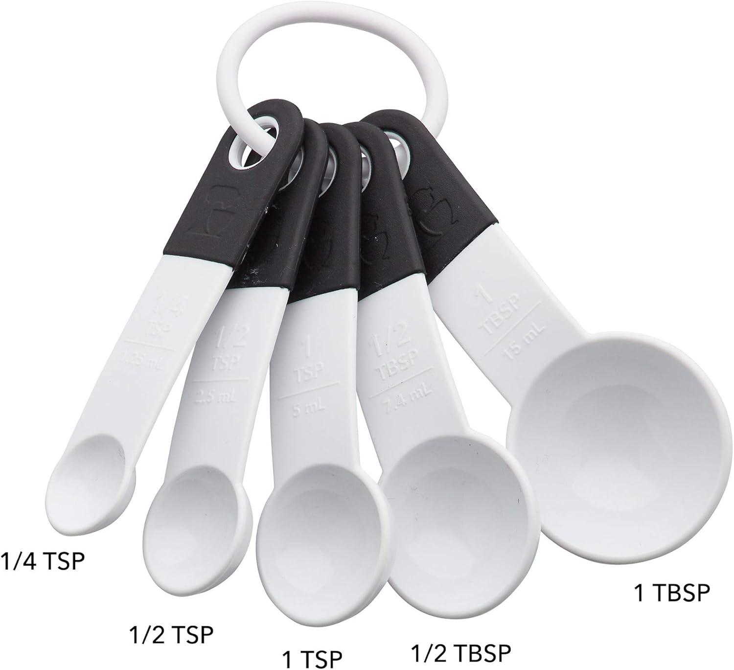 imageKitchenAid Universal Measuring Spoon Set 5Piece Blue VelvetWhiteBlack