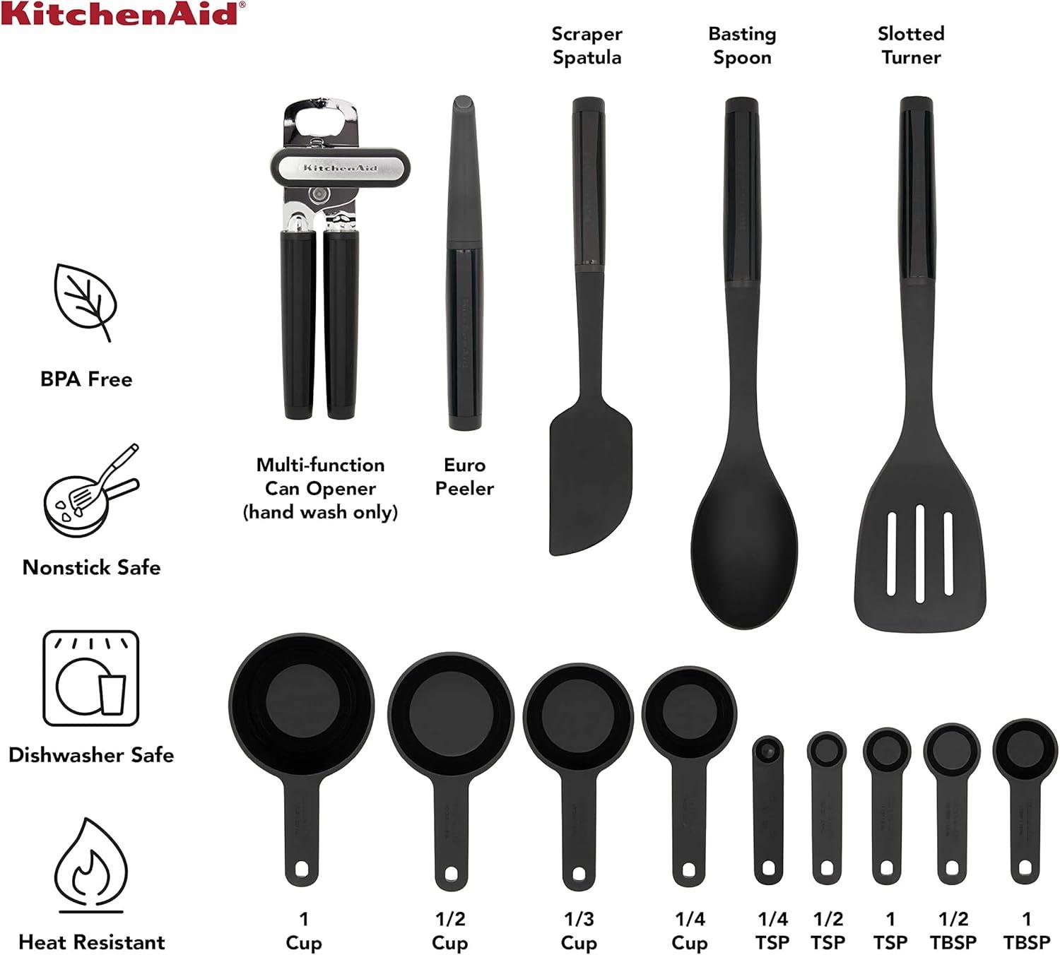 imageKitchenAid Universal Tool and Gadget Set 14 Piece BlackBlack