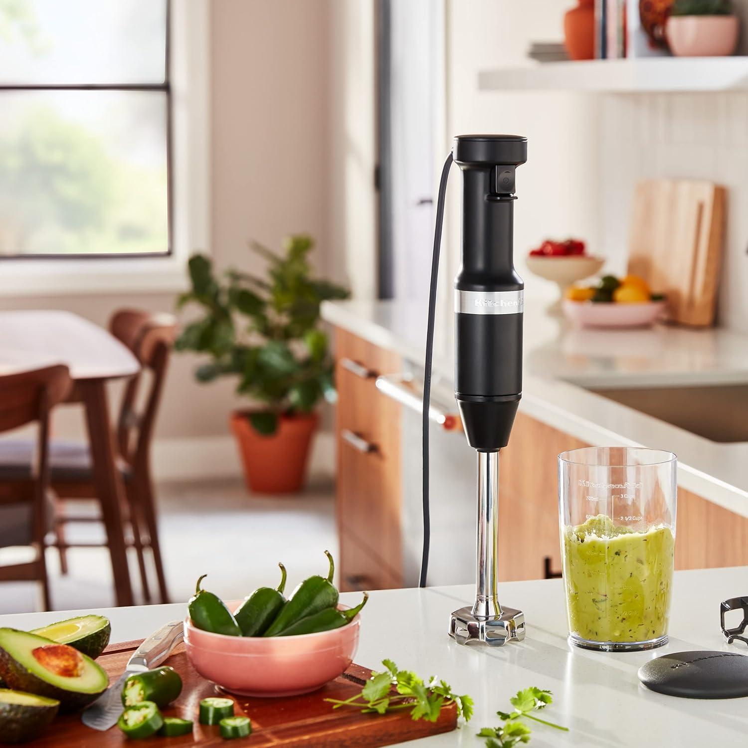 imageKitchenAid Variable Speed Corded Hand Blender KHBV53 Matte Black