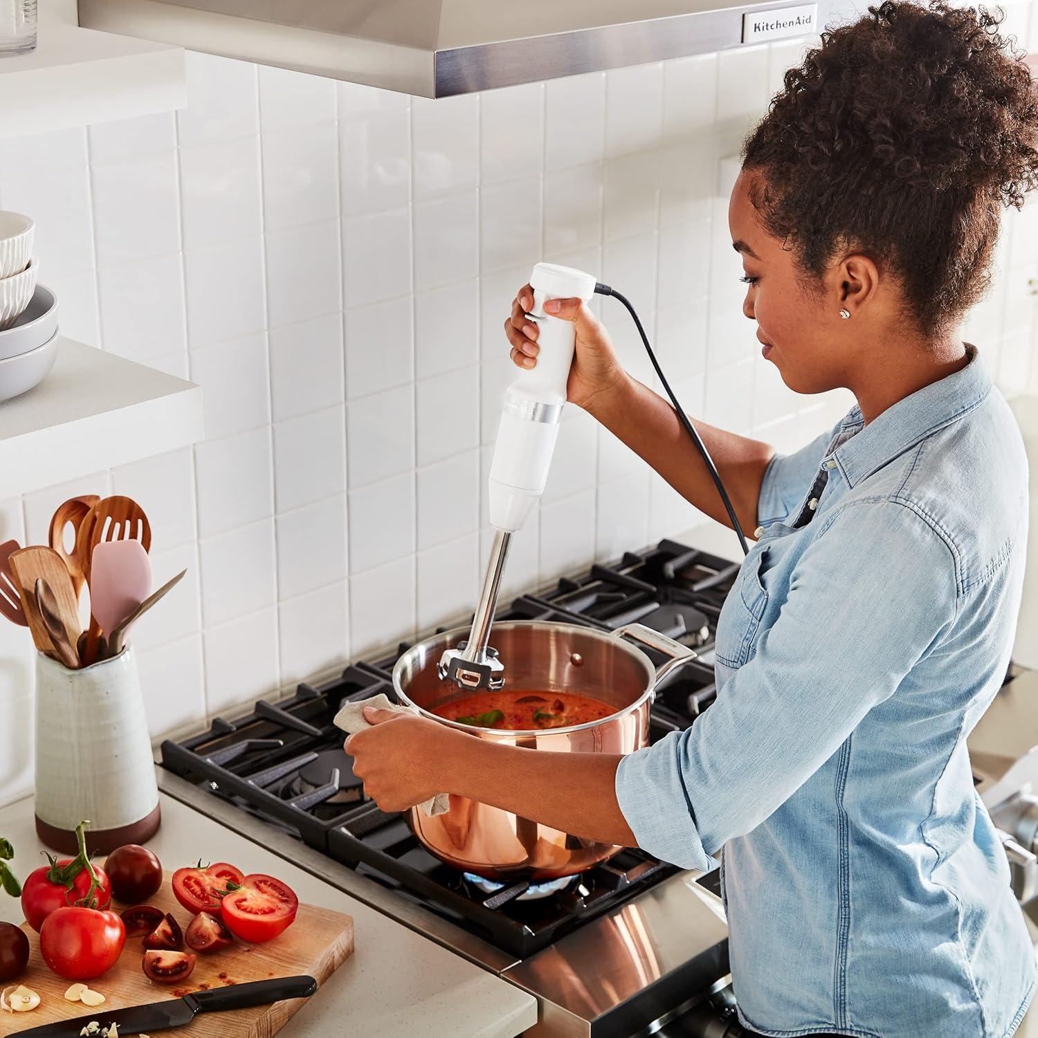 imageKitchenAid Variable Speed Corded Hand Blender KHBV53 White