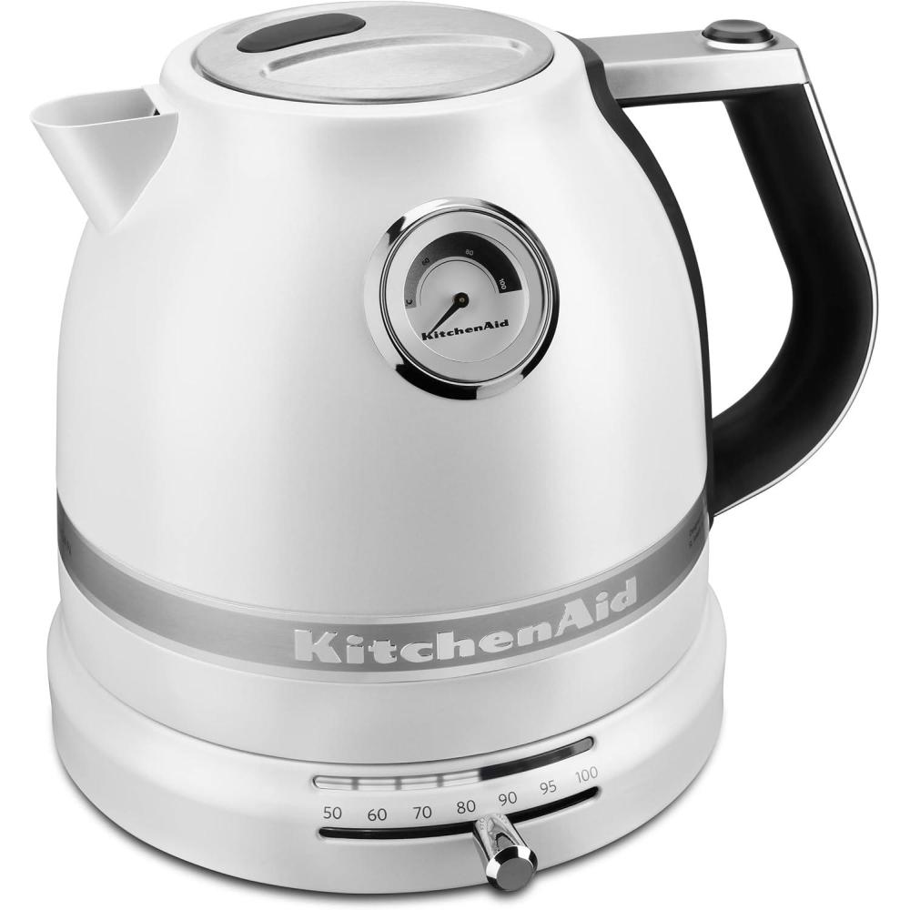 imageKitchenAid 15 L Pro Line Series Electric Kettle KEK1522 Candy Apple RedFrosted Pearl White