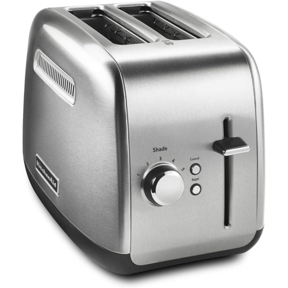 imageKitchenAid 2 Slice Manual Lift Toaster KMT2115OB Onyx BlackStainless Steel