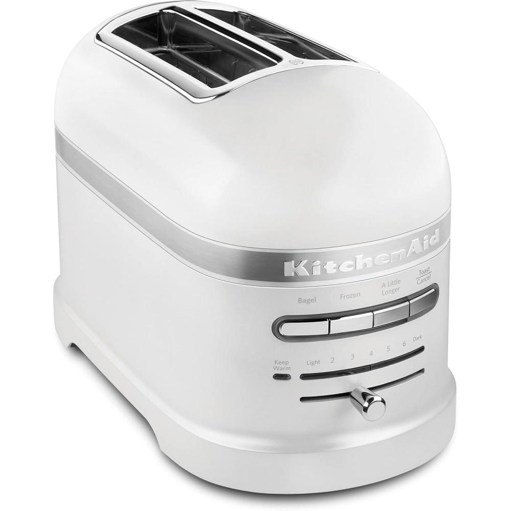 imageKitchenAid 2 Slice Pro Line Automatic Toaster with Extra Wide Slots KMT2203FP Frosted Pearl White