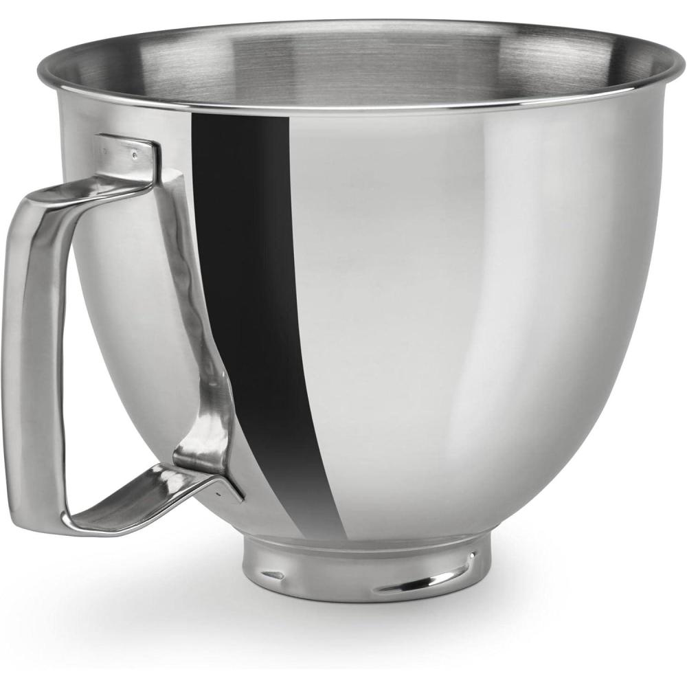 imageKitchenAid 35 Quart Polished Stainless Steel Bowl with Handle KSM35SSFP