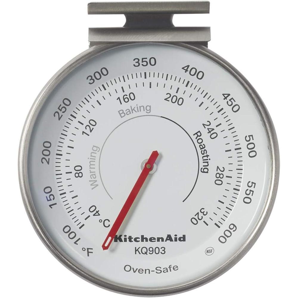 imageKitchenAid 3in Dial Oven Thermometer Temperature Range 100F to 600F