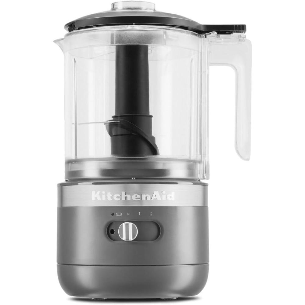 imageKitchenAid 5 Cup Food Chopper Cordless KFCB519VB Blue VelvetCharcoal Grey