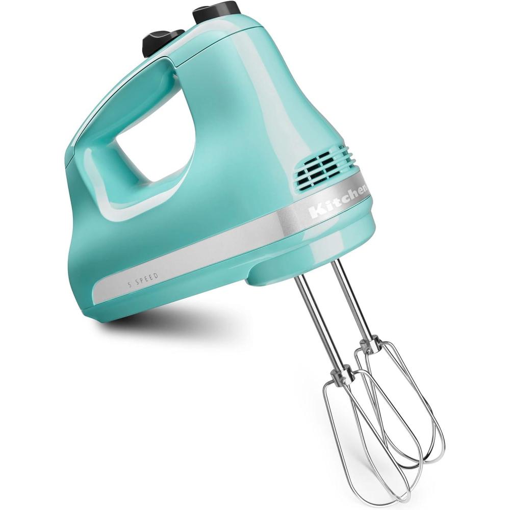 imageKitchenAid 5Speed Ultra Power Hand Mixer  KHM512 Velvet BlueAqua Sky