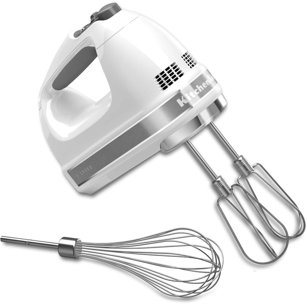 imageKitchenAid 7Speed Hand Mixer  KHM7210  Onyx BlackWhite