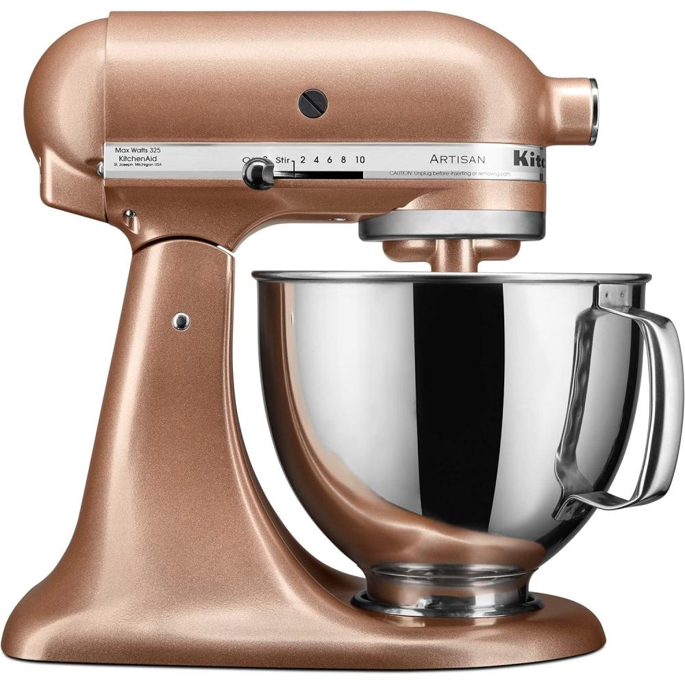 imageKitchenAid Artisan Series 5 Quart Tilt Head Stand Mixer with Pouring Shield KSM150PS Aqua SkyToffee Delight