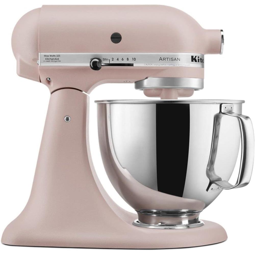 imageKitchenAid Artisan Series 5 Quart Tilt Head Stand Mixer with Pouring Shield KSM150PS Feather Pink