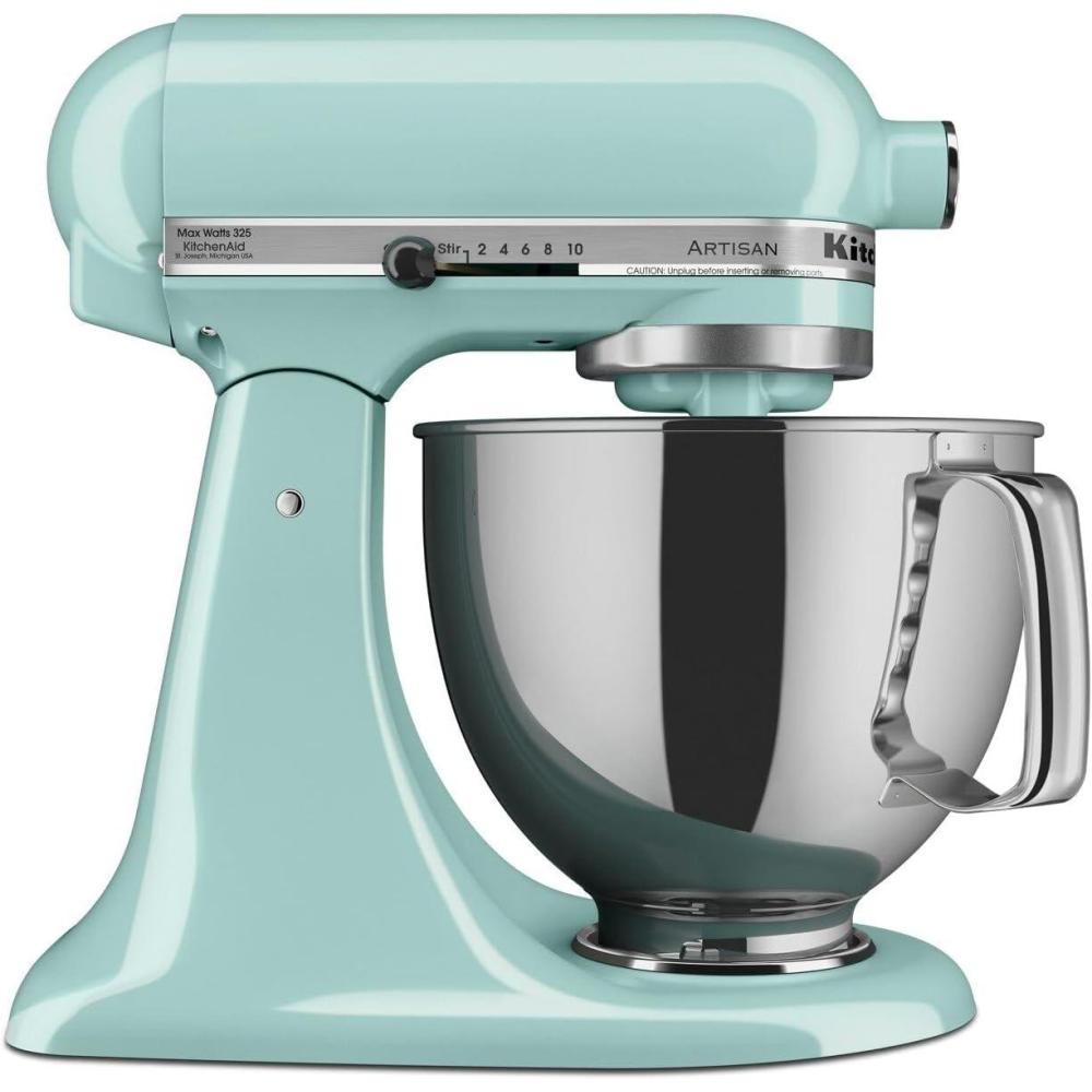 imageKitchenAid Artisan Series 5 Quart Tilt Head Stand Mixer with Pouring Shield KSM150PS Ice Blue