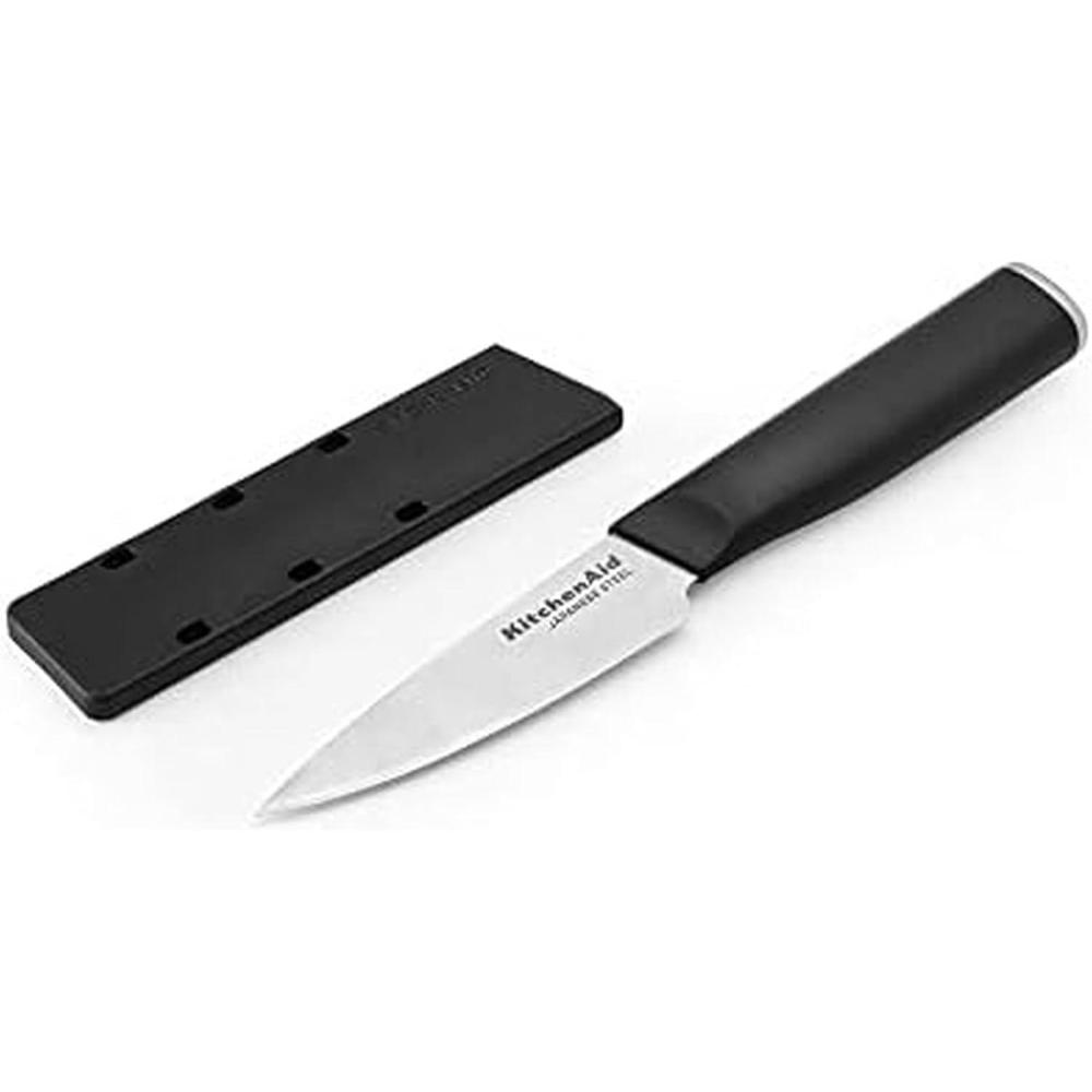 imageKitchenAid Classic Chef Knife with CustomFit Blade Cover 8inch Sharp Kitchen Knife HighCarbon Japanese Stainless Steel Blade Blade Black35