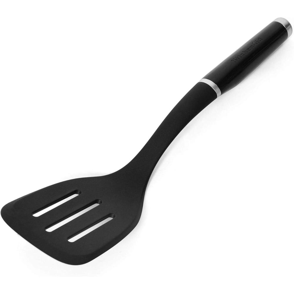 imageKitchenAid Classic Nylon Slotted Turner 1366Inch BlackBlack